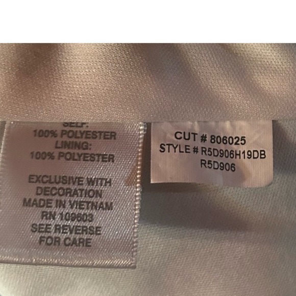 DressBarn Women 16 Floral Sleeveless V-Neck Green Dress Formal Special Occasions - Picture 4 of 6